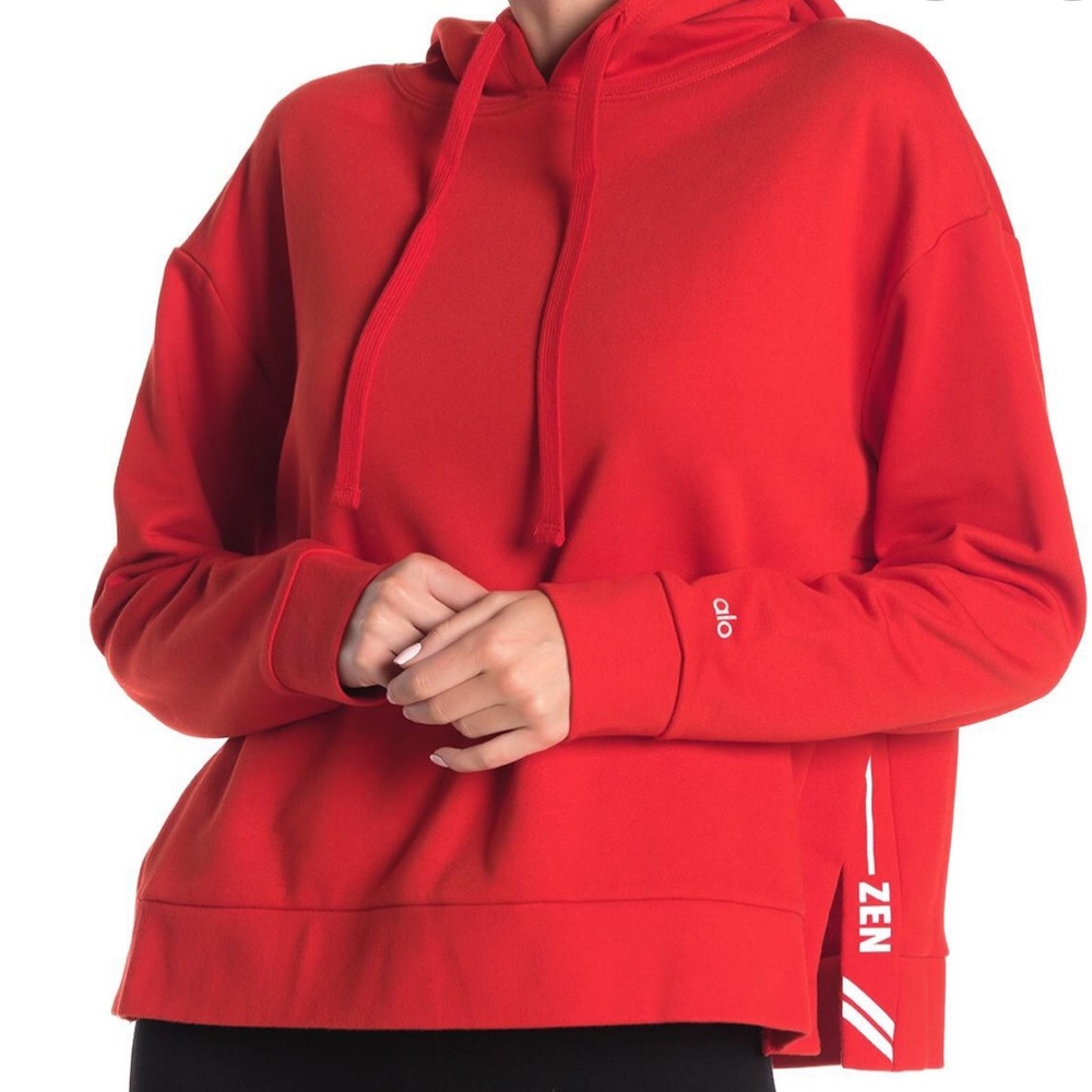 ALO Yoga Los Angeles Vaunt Hooded Sweatshirt - Picture 2 of 5